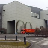 Die Halle für die Anlieferung.