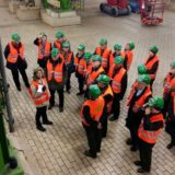 Es geht weiter in die Filteranlage für die Abluft.